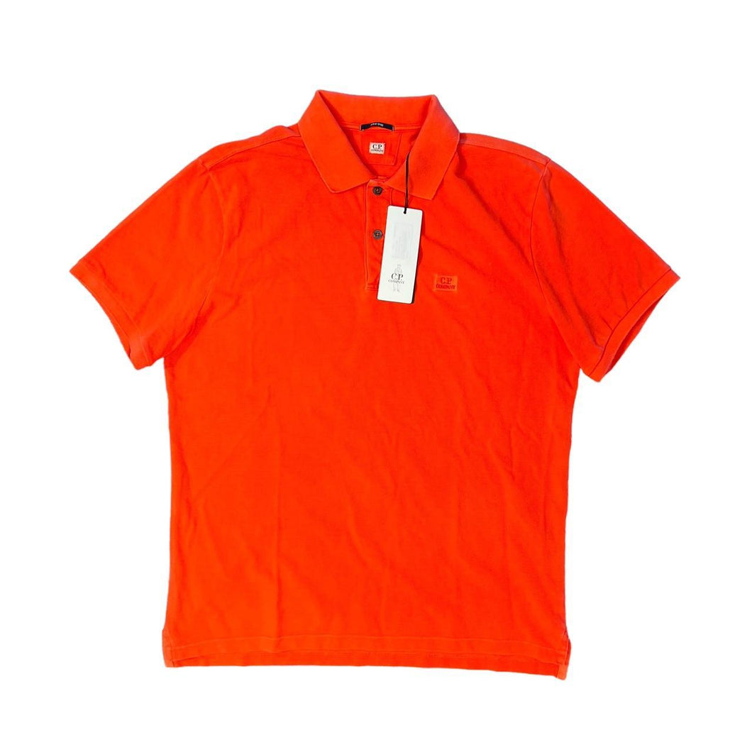 CP Company Red 24/1 Piquet Regular Resist Dyed Polo Shirt