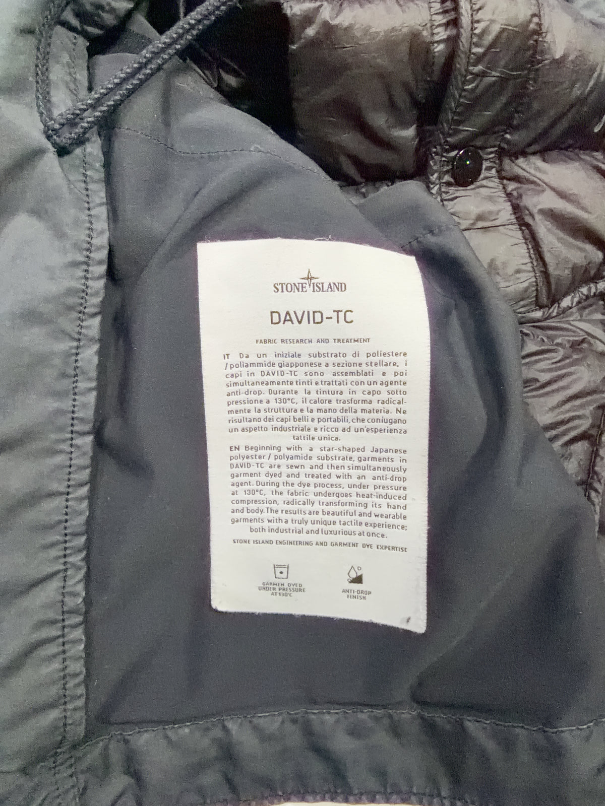 Stone Island Hooded Utility Jacket With Dutch Rope Liner – Grey