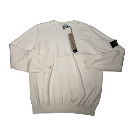Stone Island Crew Neck Sweatshirt – White