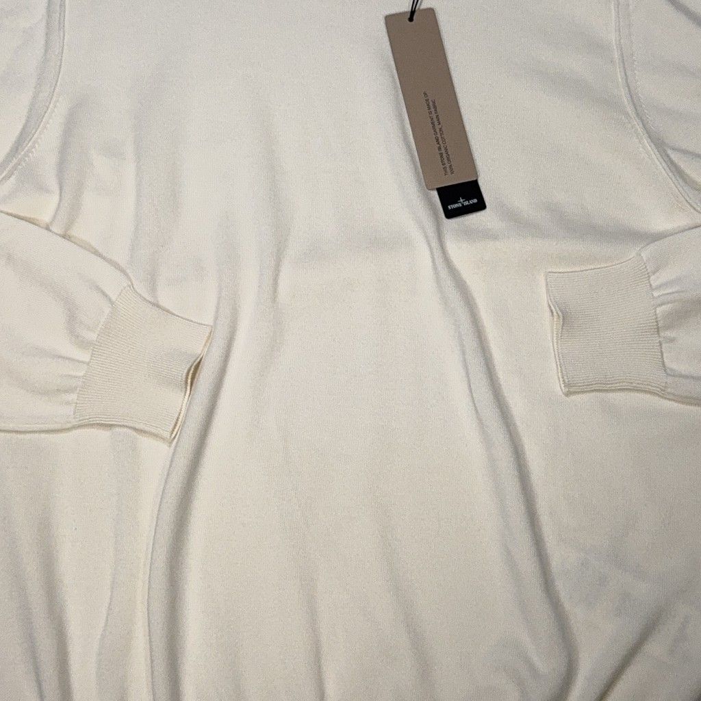 Stone Island Crew Neck Sweatshirt – White