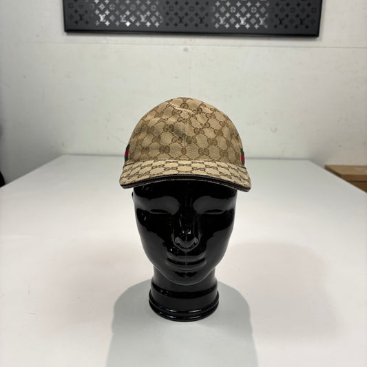 Gucci Brown Monogram Adjustable Hat