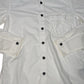 Stone Island Embroided Button-Up Overshirt – White