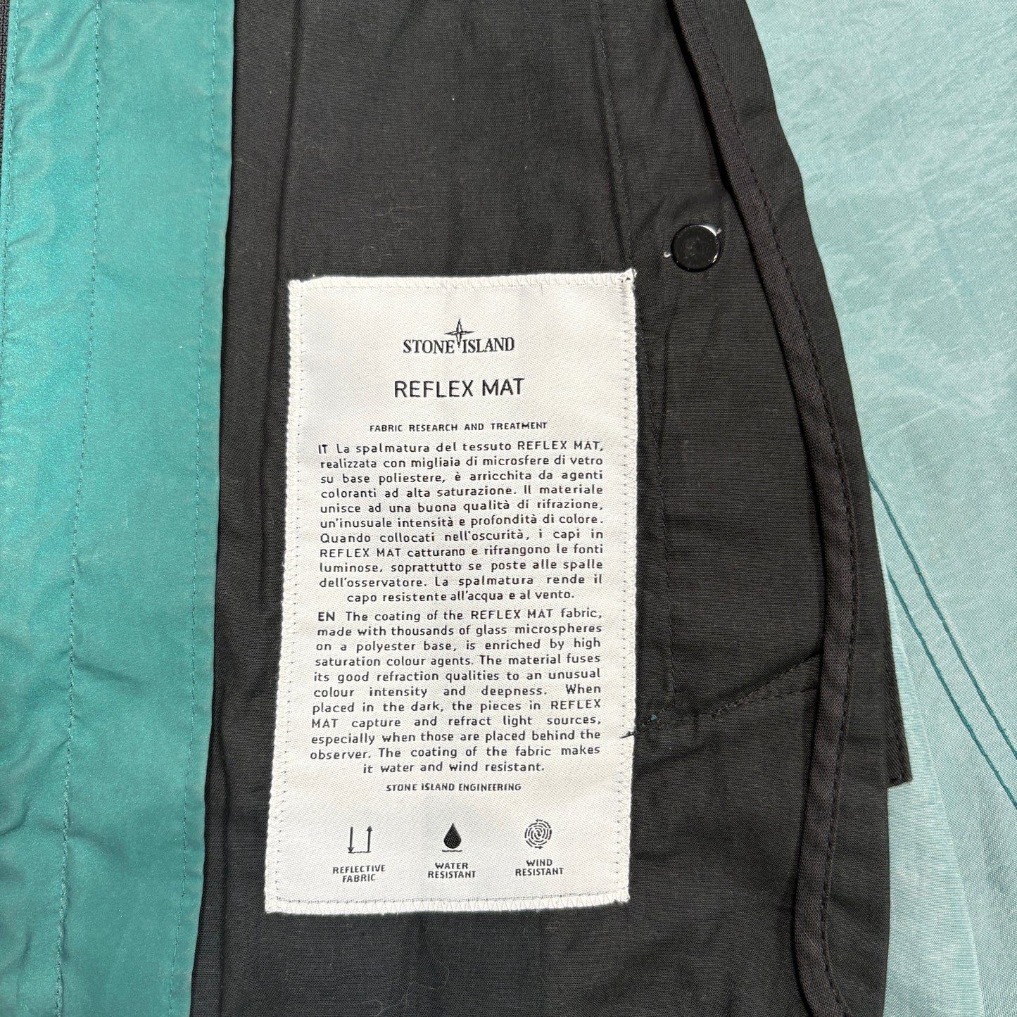 Stone Island Reflex Mat Green Jacket