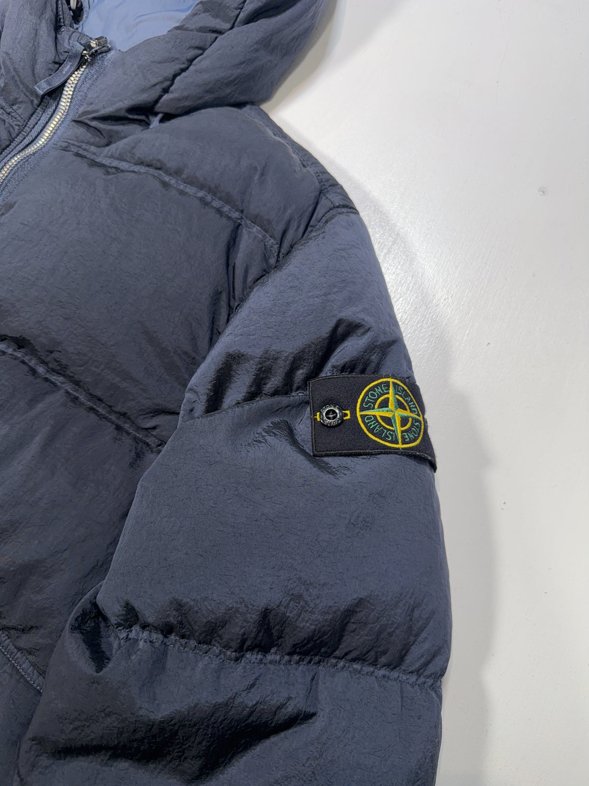 Stone Island Nylon Metal Hooded Puffer Jacket – Navy