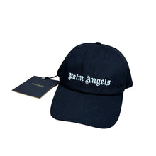 Load image into Gallery viewer, Palm Angels Black Classic Embroidered-Logo Hat

