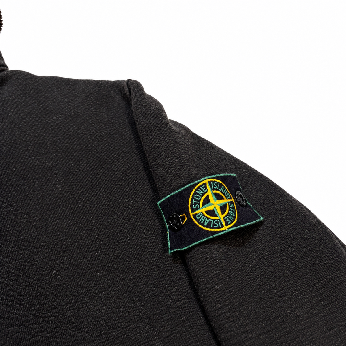 Stone island 1999 split hood fleece lined hoodie