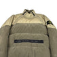 Stone Island Green Cotton Velvet Down-TC with Reverse Lamy Flock Pull Over Jacket