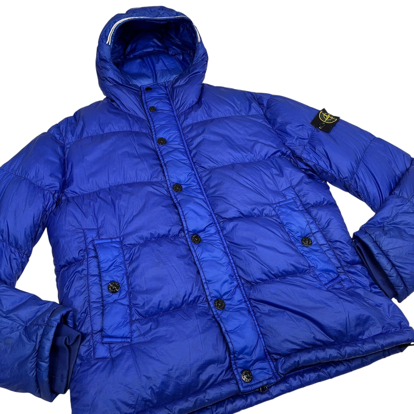 Stone Island Royal Blue Garment Dyed Down_26 GR X SQM_N Jacket