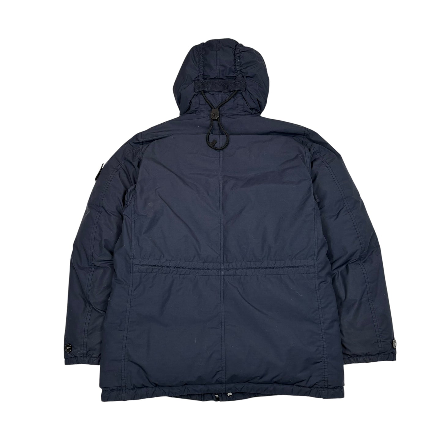 Stone Island Navy Blue Naslan Light Watro Down-TC Compass Patch Coat