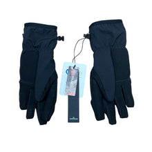 Load image into Gallery viewer, Stone Island Black Soft Shell e-dye Compass-Print Gloves
