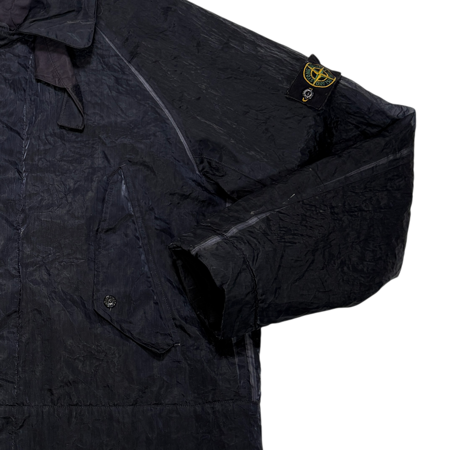 Stone Island Quilt-Lined MonoFiliment Black Jacket