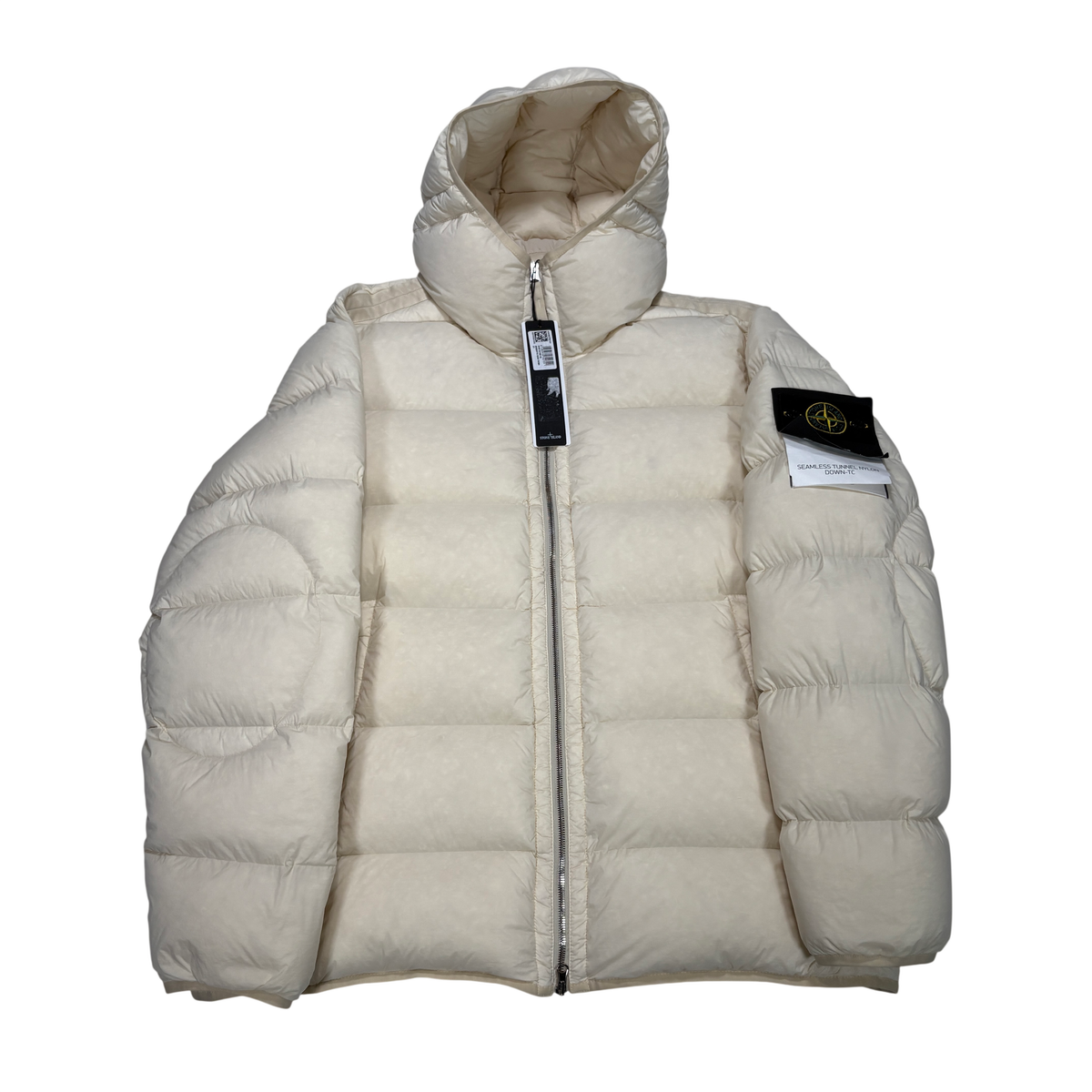 Stone Island Beige Seamless Tunnel Nylon Down -TC – THE GARMENTZ LAB Stone Island Beige Seamless Tunnel Nylon Down -TC – THE GARMENTZ LAB
