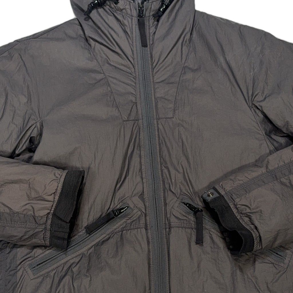 Stone Island Mesh Badge Goose Down Grey Coat