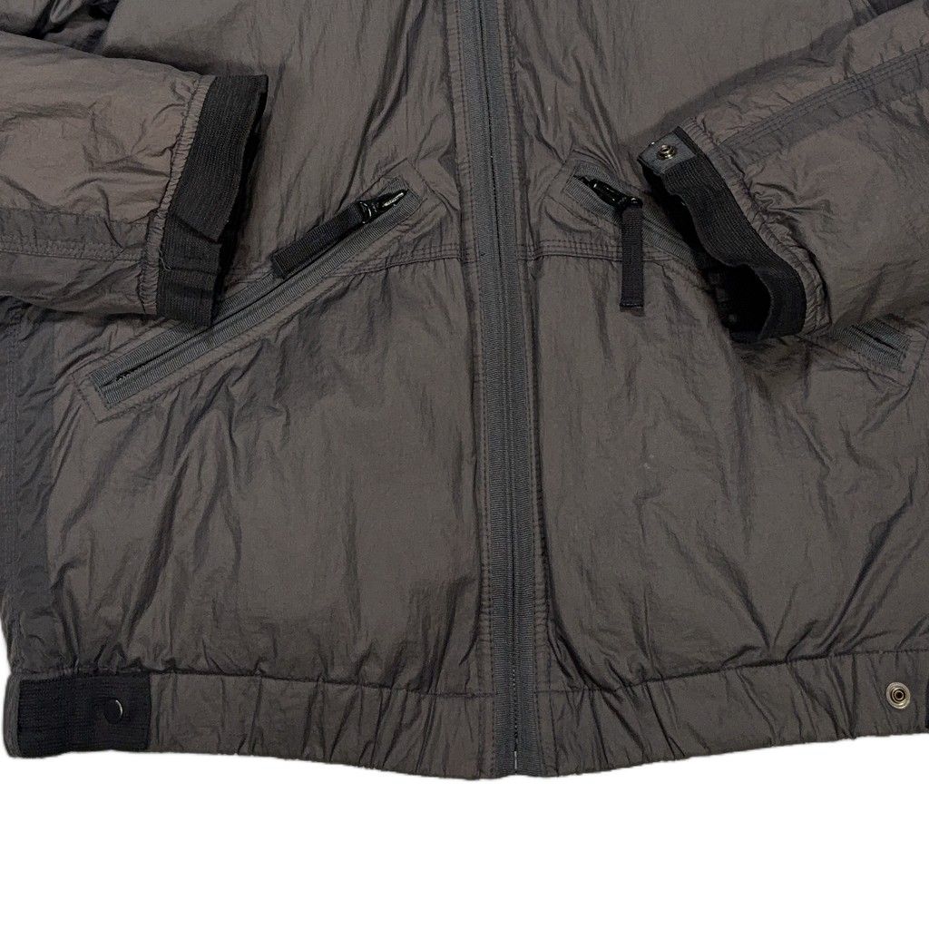 Stone Island Mesh Badge Goose Down Grey Coat