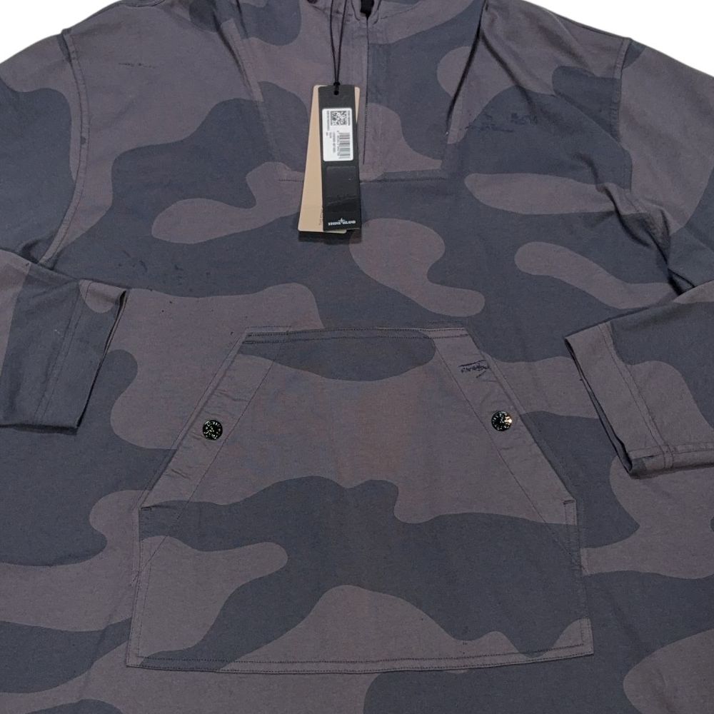 Stone Island Faded Camo Grey Hoodie