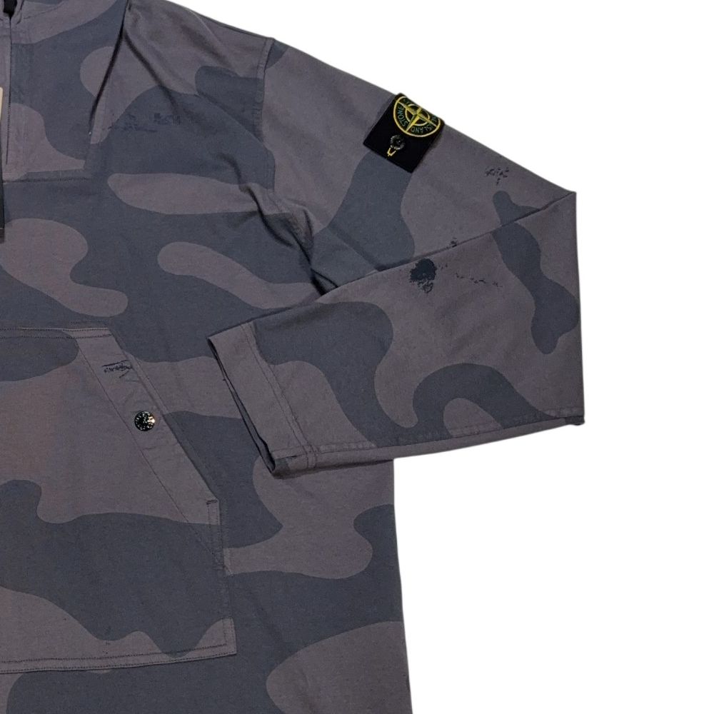 Stone Island Faded Camo Grey Hoodie