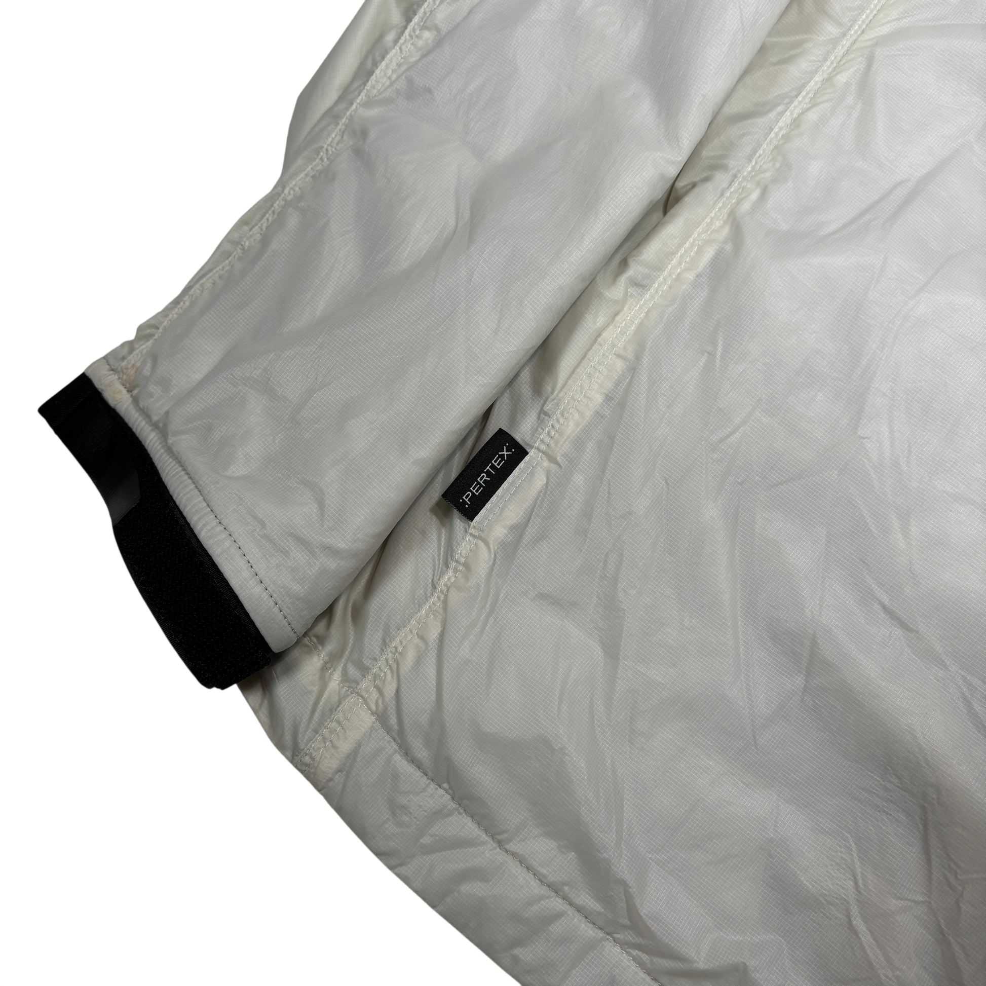 Stone Island White Pertex Quantum Made From Netplus With Primaloft Insulation Technology