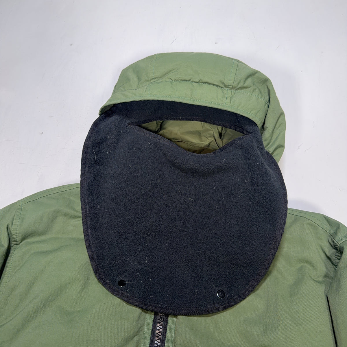 Stone Island Opaque Nylon Twill Down-TC Hooded Jacket – Olive Green