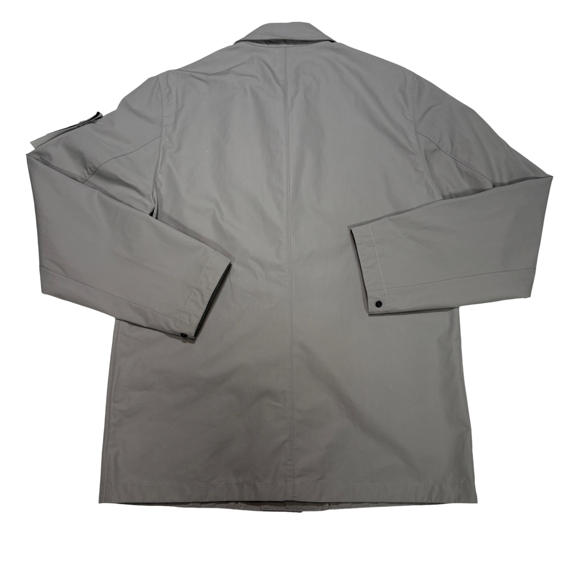 Stone Island Weatherproof Cotton Canvas Ghost Piece Grey Jacket