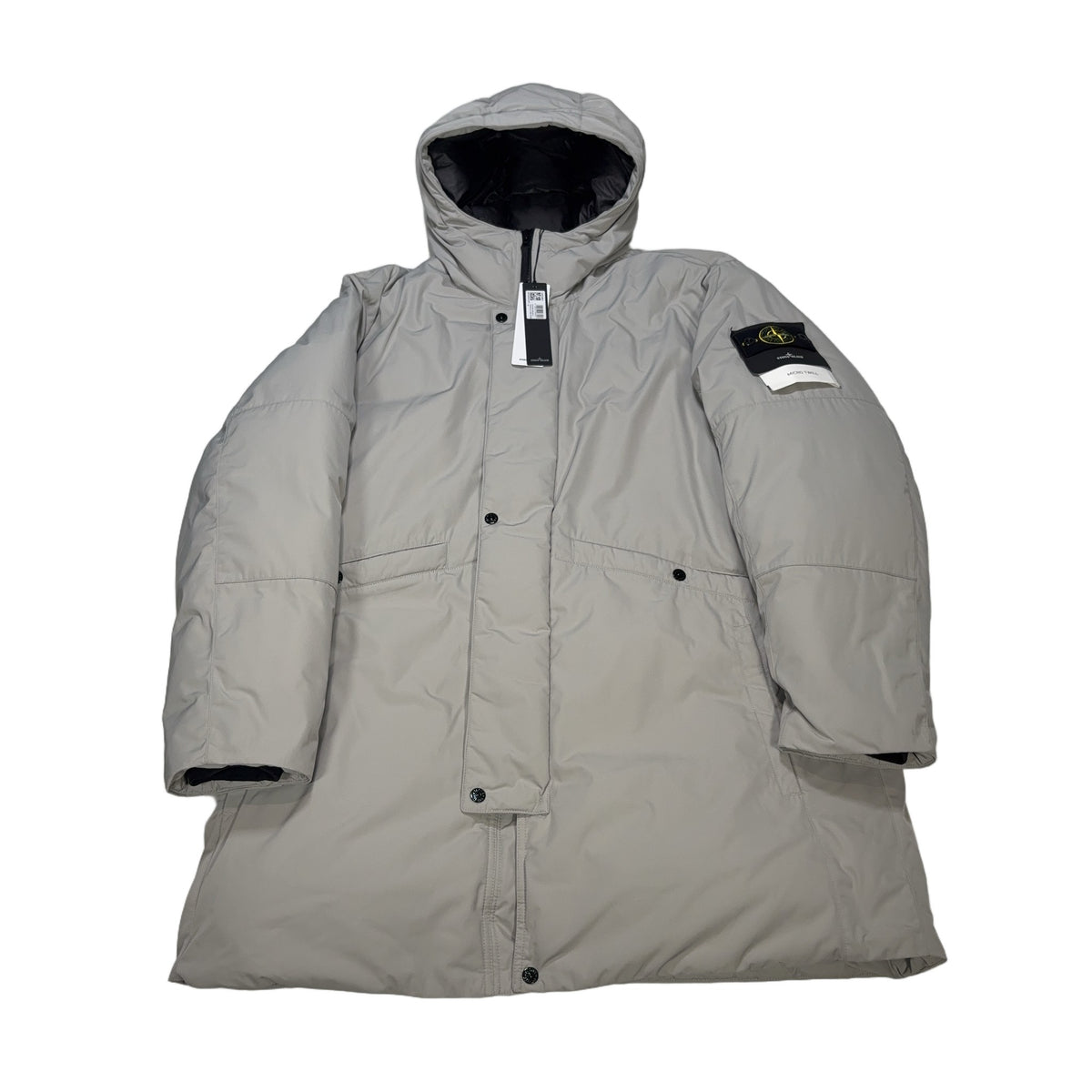 Stone Island Micro Twill Grey Coat