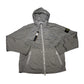 Stone Island Nylon Metal With back Spell Out Grey Hooded Jacket
