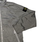 Stone Island Nylon Metal With back Spell Out Grey Hooded Jacket