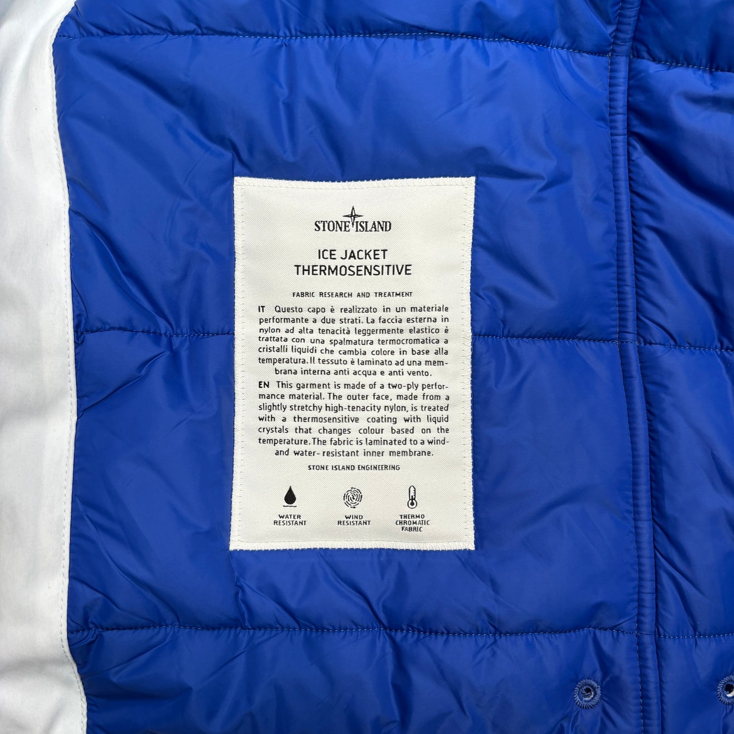Stone Island Sky Blue Thermosensitive Ice Jacket