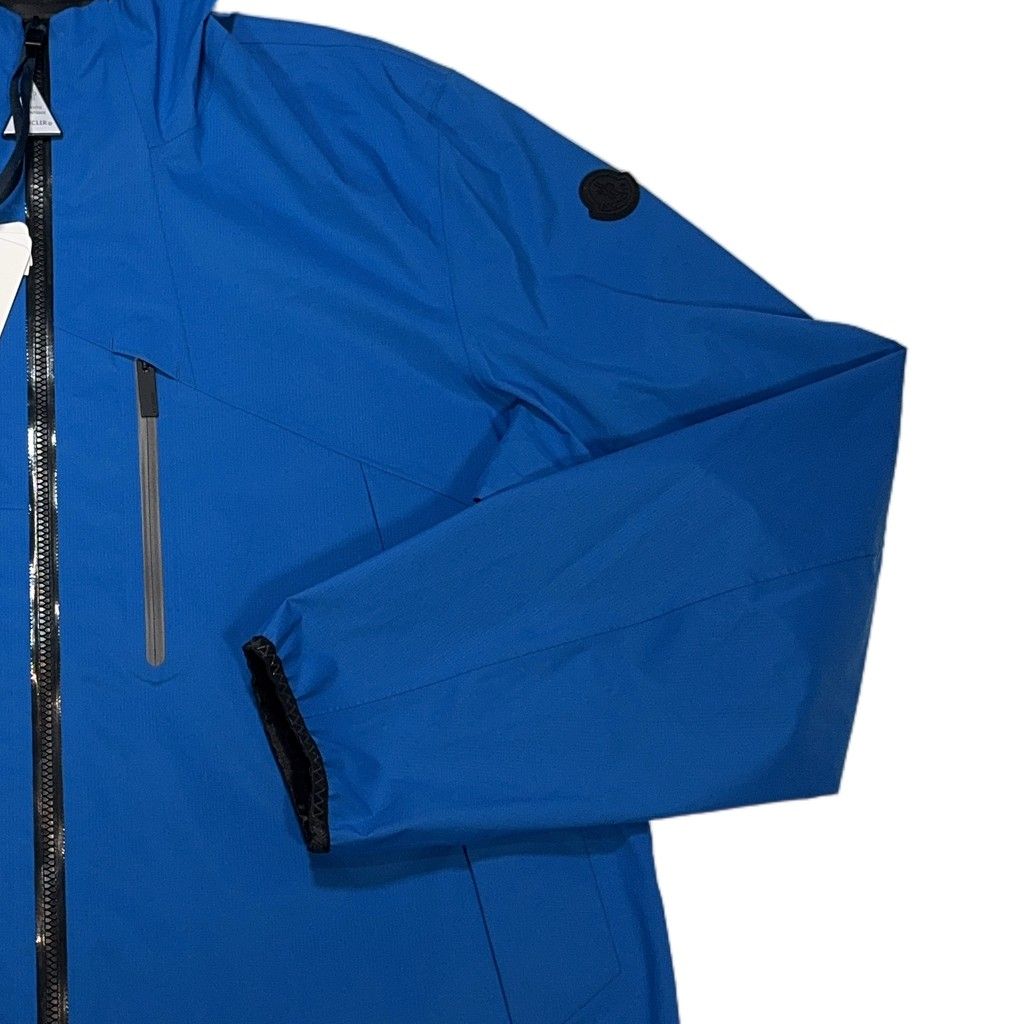 Moncler Hooded Zip-Pocket Shell Jacket – Blue