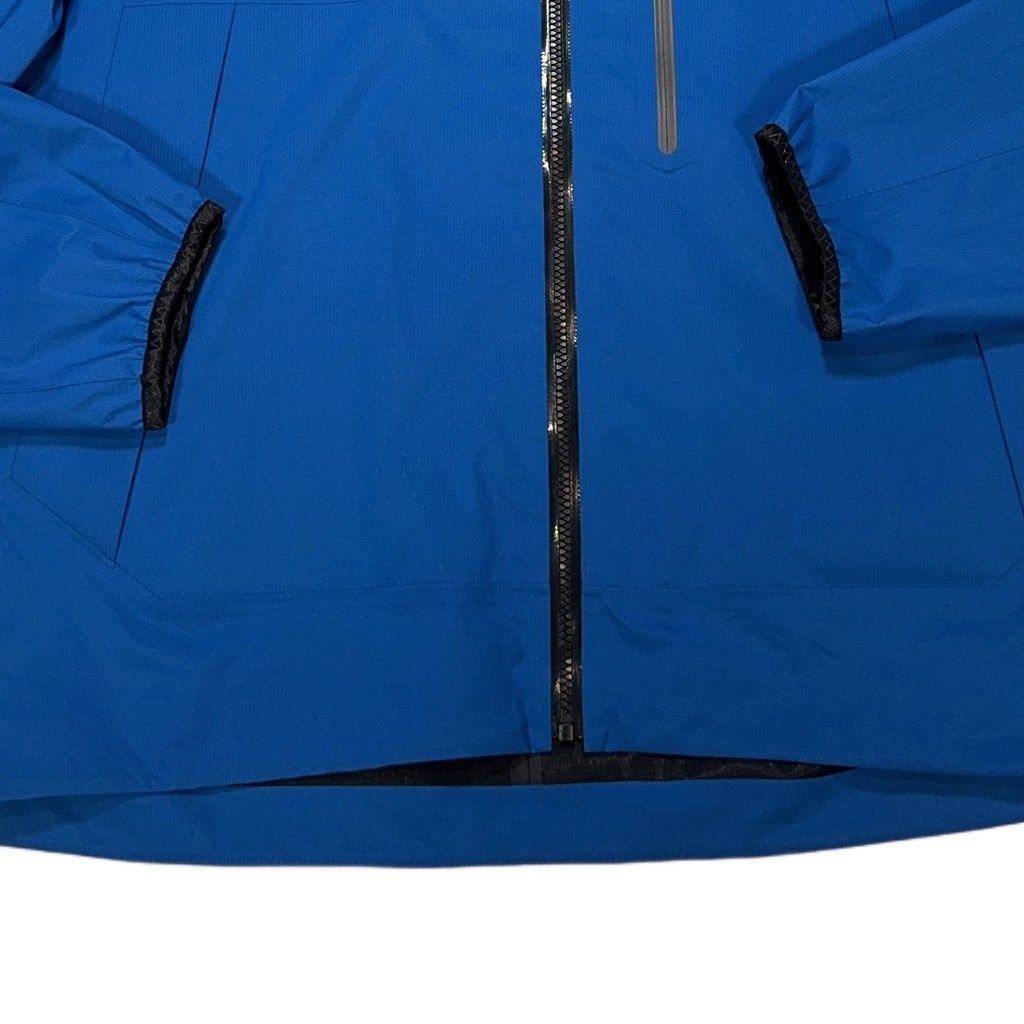 Moncler Hooded Zip-Pocket Shell Jacket – Blue