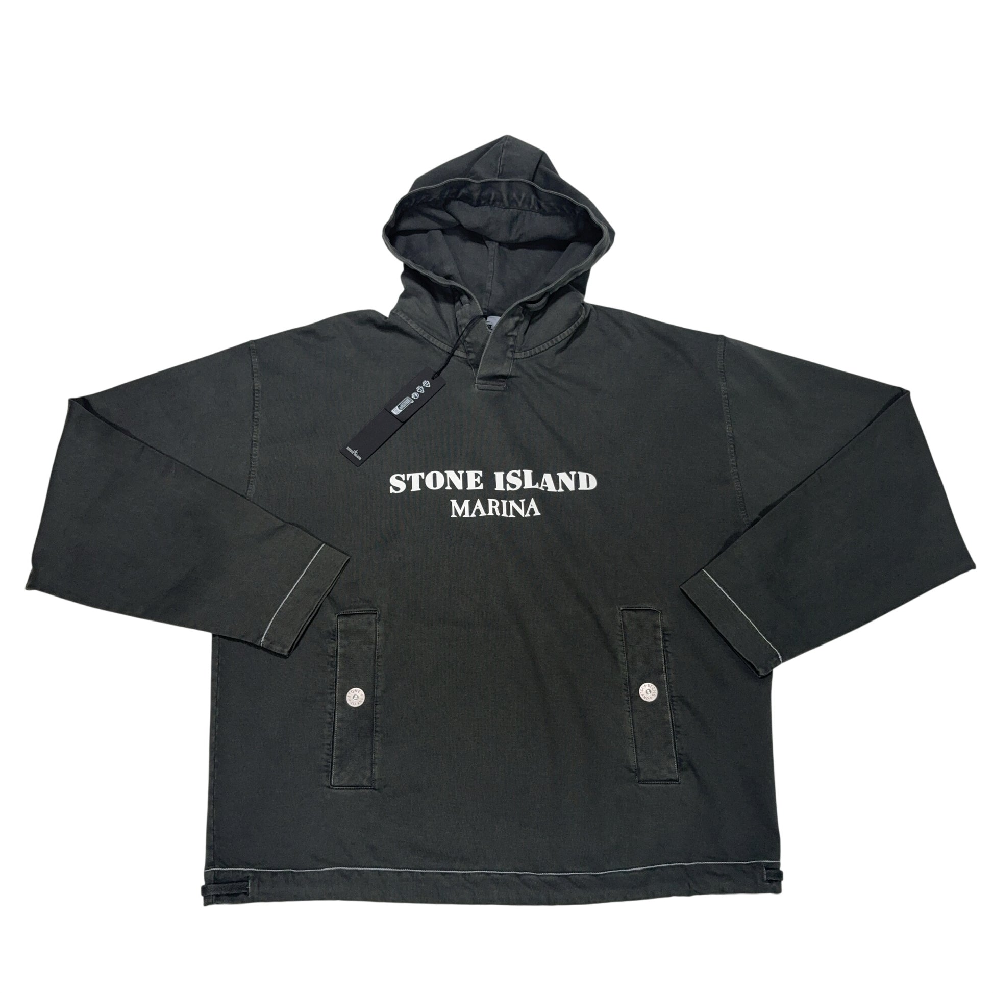 Stone Island Marina Black Hooded Jacket