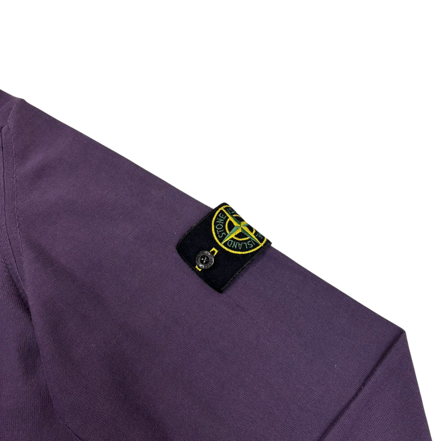 Stone Island Blue Lightweight Compass-Patch Cotton Crewneck Jumper