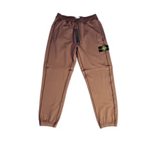 Load image into Gallery viewer, Stone Island Chestnut Brown Cotton Nylon Fleece Joggers
