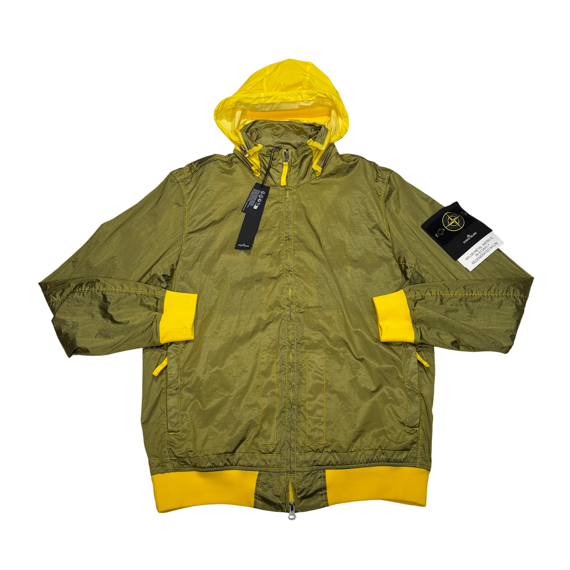 Stone Island Green Nylon Metal Watro-TC In Econyl Regenerated Nylon