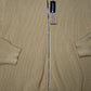 Stone Island Full-Zip Ribbed Jumper – Beige