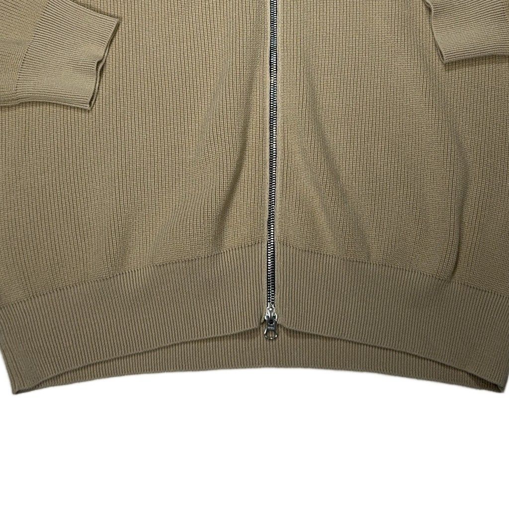 Stone Island Full-Zip Ribbed Jumper – Beige
