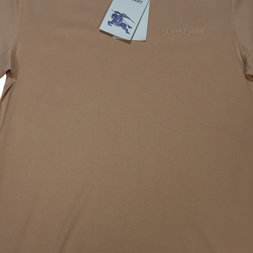 Burberry Embroidered Logo Beige T-shirt