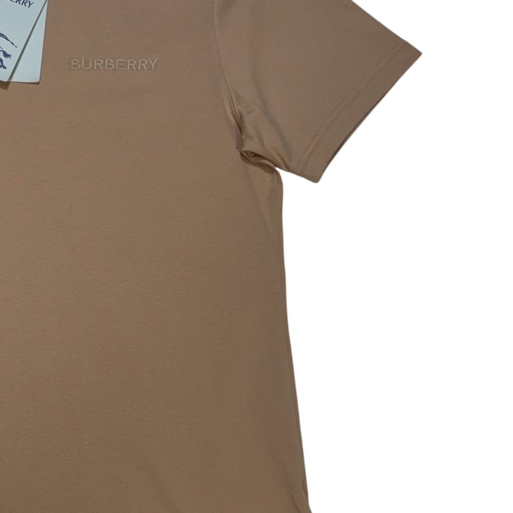 Burberry Embroidered Logo Beige T-shirt