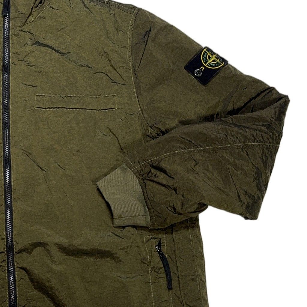 Stone Island Nylon Metal In Econy Regenerated Nylon With Primaloft Green Jacket