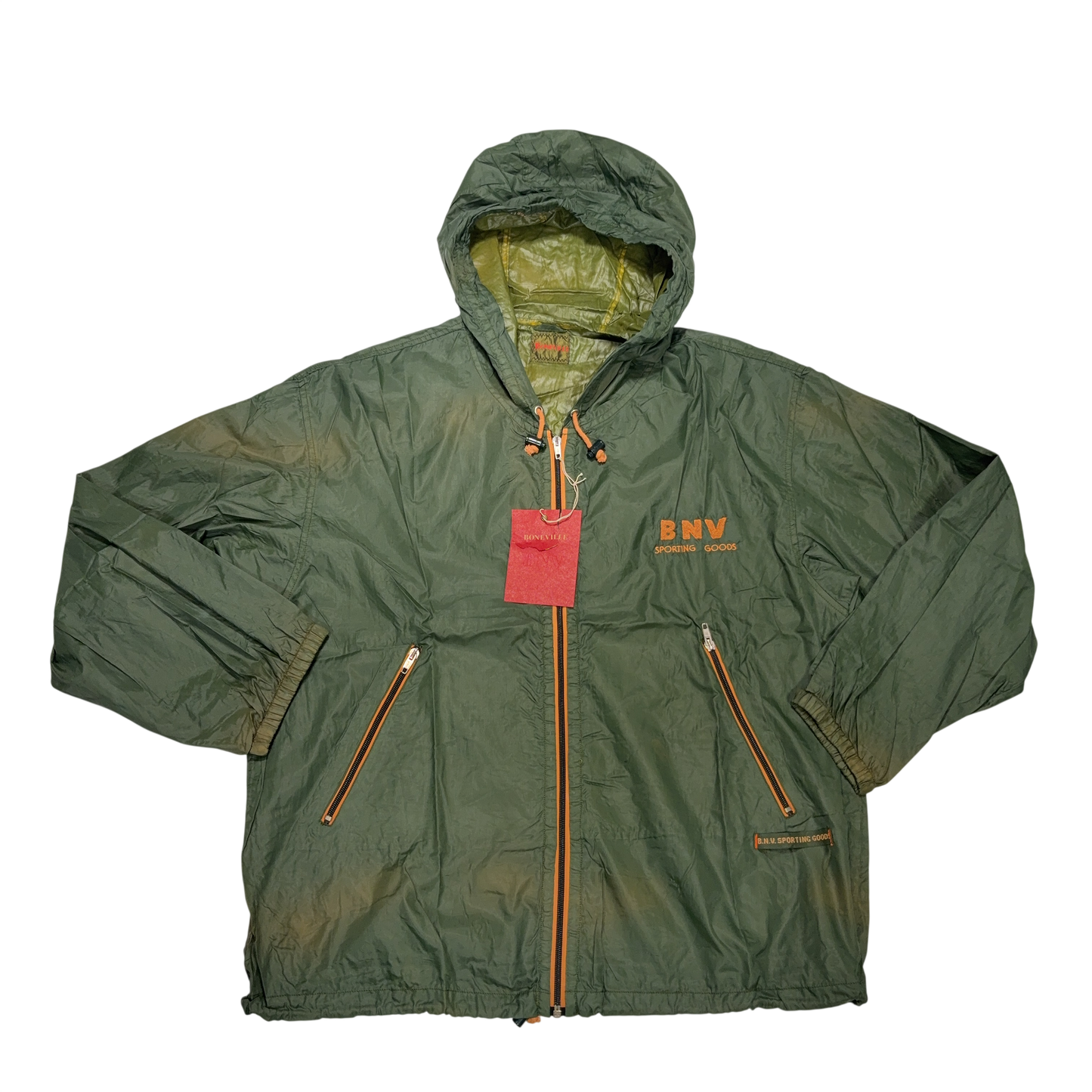 Boneville 1992 WindBreaker Green Jacket