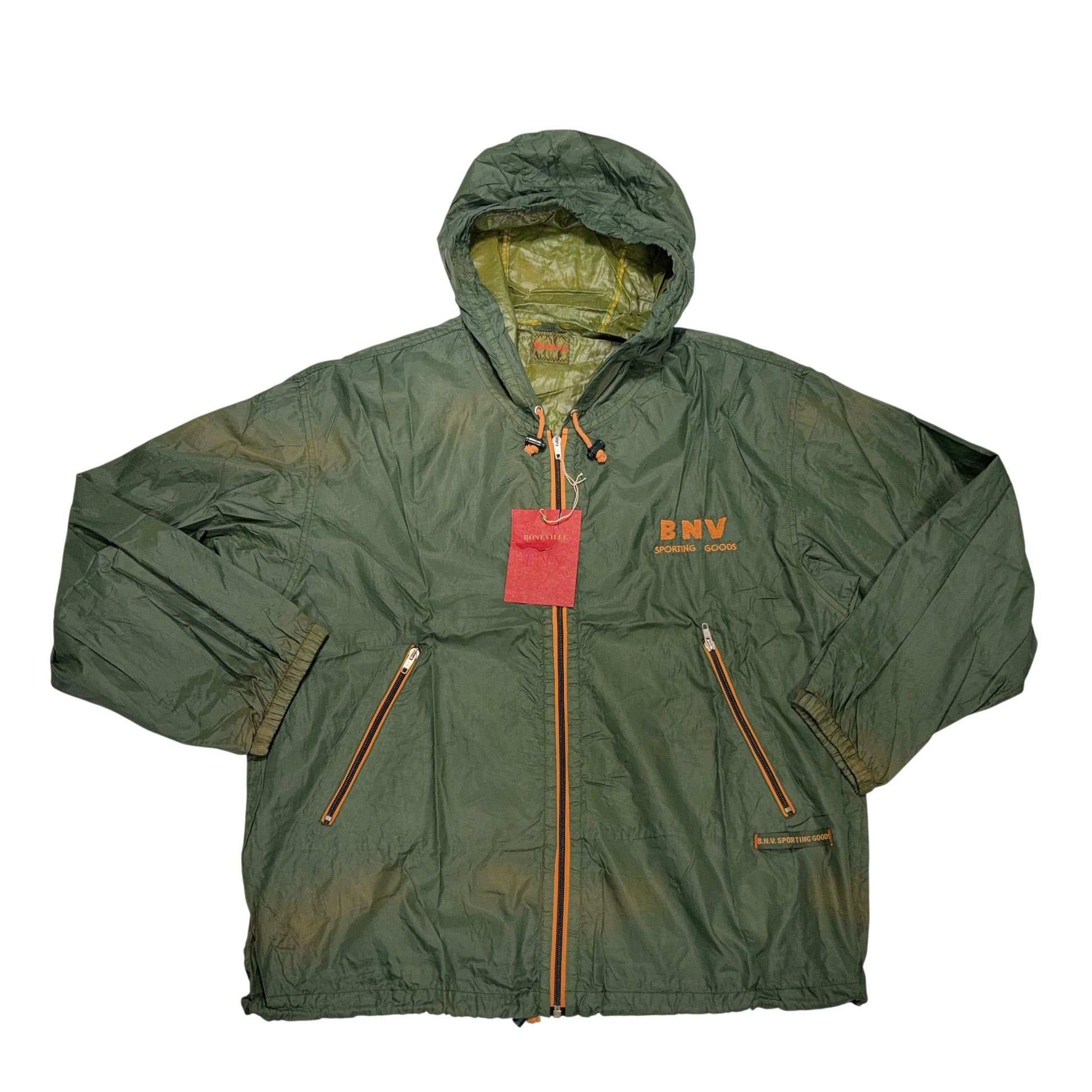 Boneville 1992 WindBreaker Green Jacket