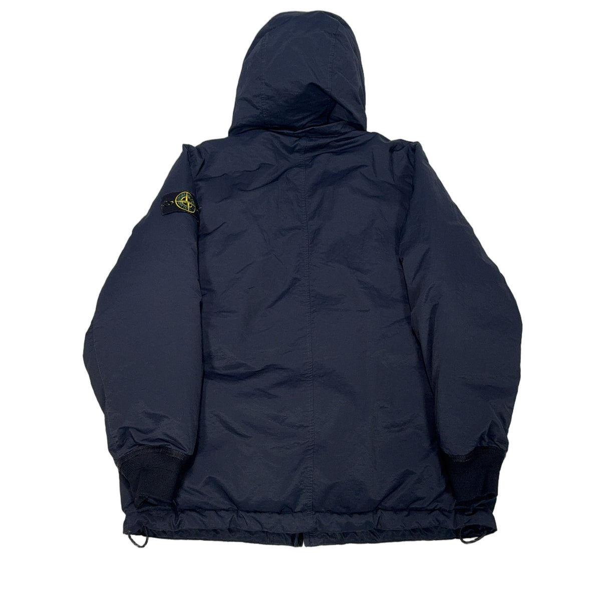 Stone Island Opaque Nylon Twill Down TC Hooded Padded Jacket – Navy
