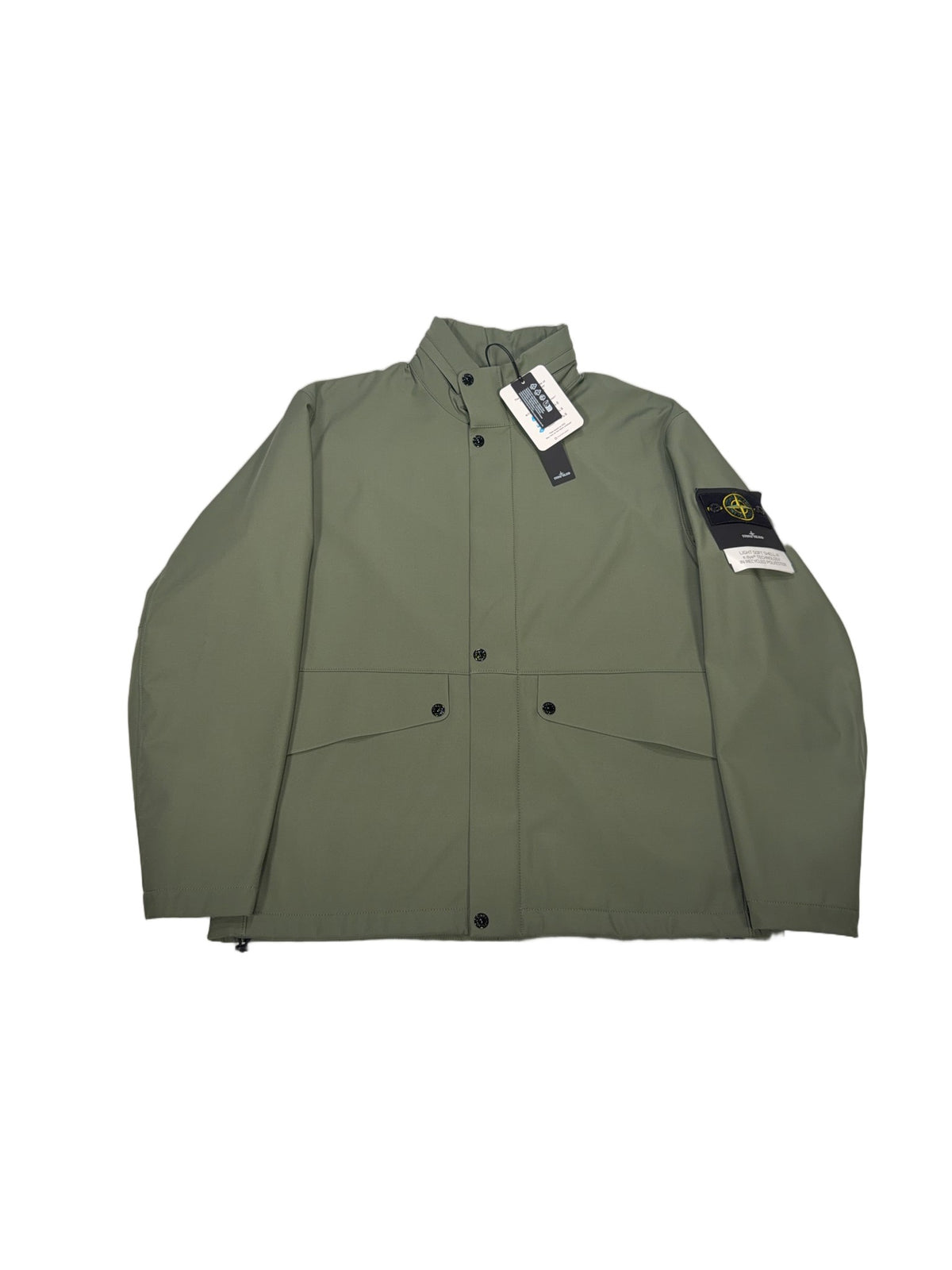 Stone Island Light Soft Shell-R Jacket – Green