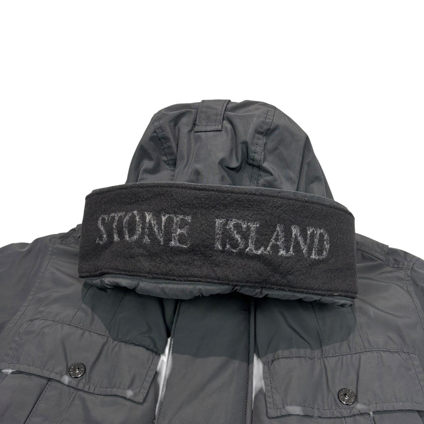 Stone Island Black Micro Reps with Primaloft Insulation Technology Jacket