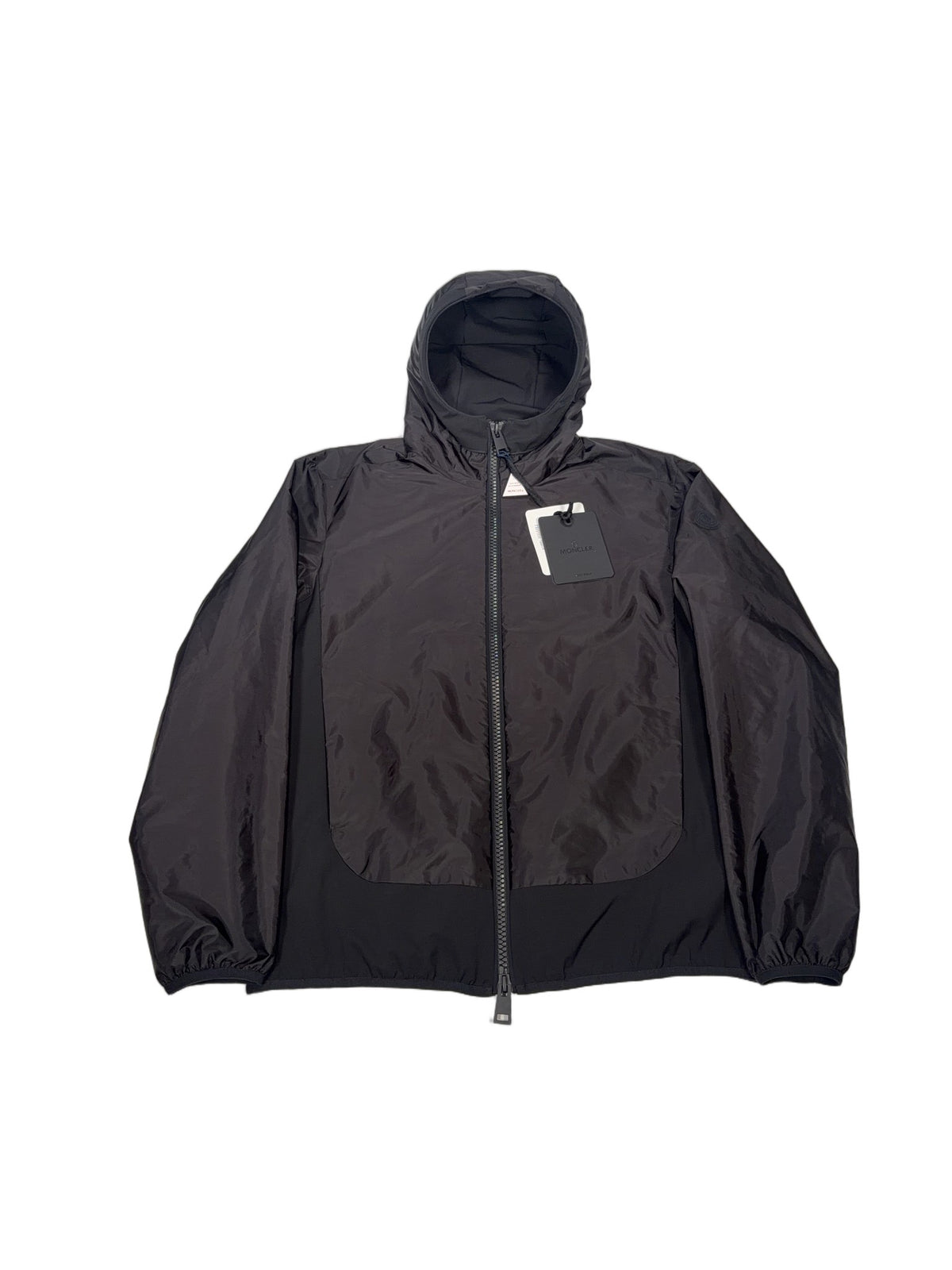 Moncler Lightweight Hooded Zip Jacket – Black