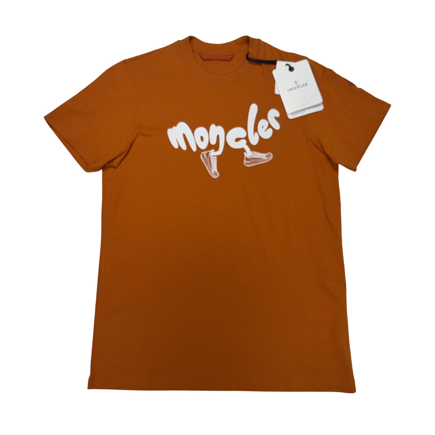 Moncler Front Graphic Orange T-shirt