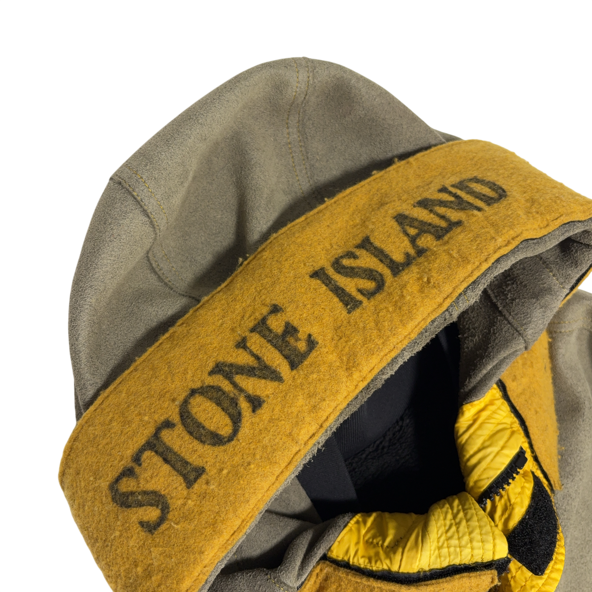 Stone Island Man Made Suede Grey Coats