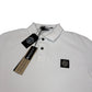 Stone Island White Patch Logo Polo Shirt