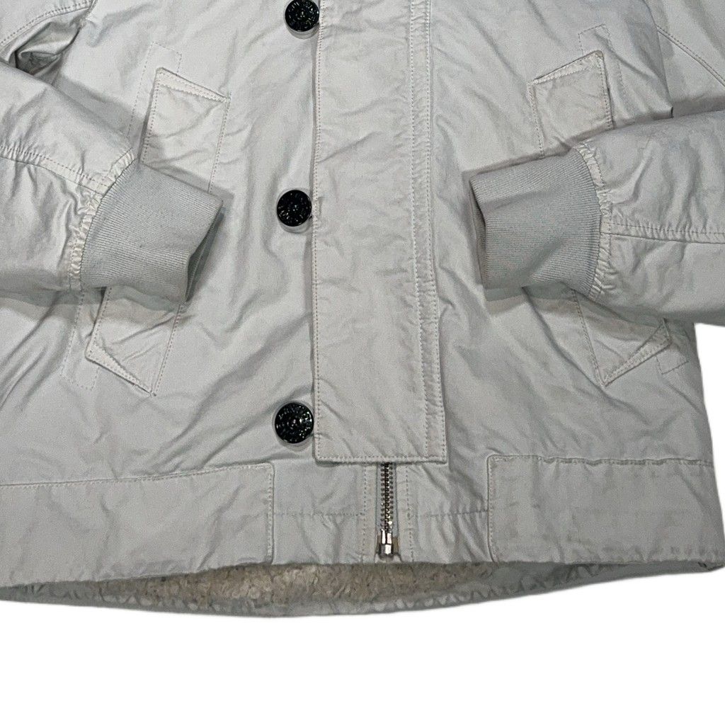 Stone Island Fur-Trim With Fur Lining Hooded Parka – Grey