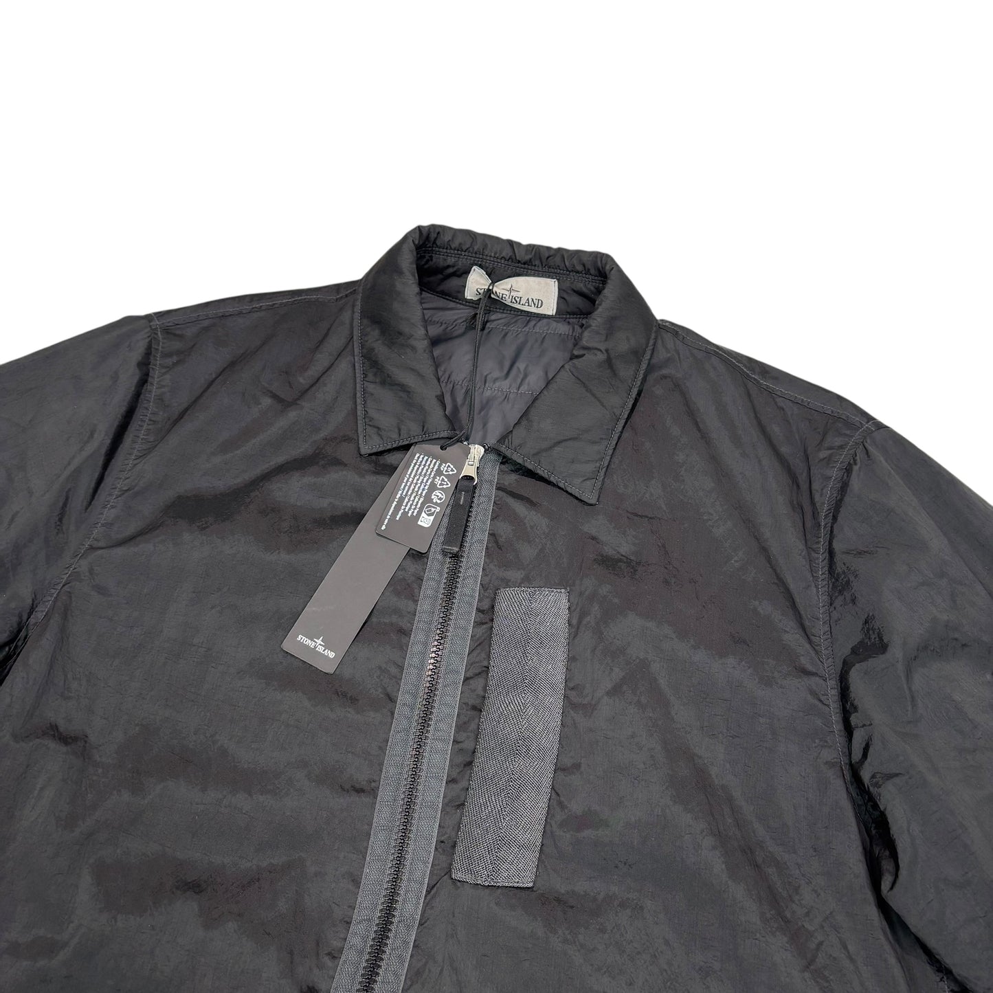 Stone Island Black in Econyl Regenerated Nylon with Primaloft-TC