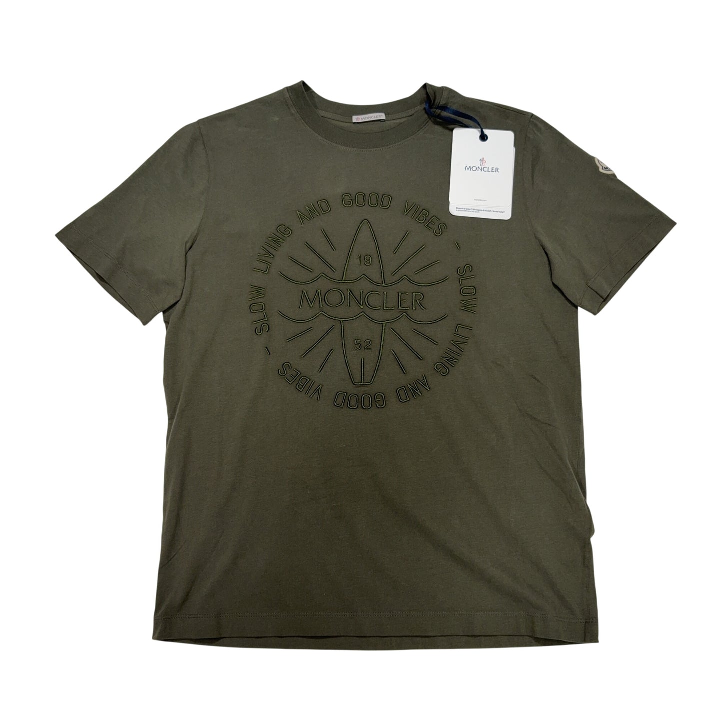 Moncler Front Graphic Green T-shirt